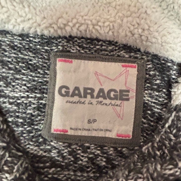 Y2K garage knit sherpa lined sweater - Picture 3 of 4